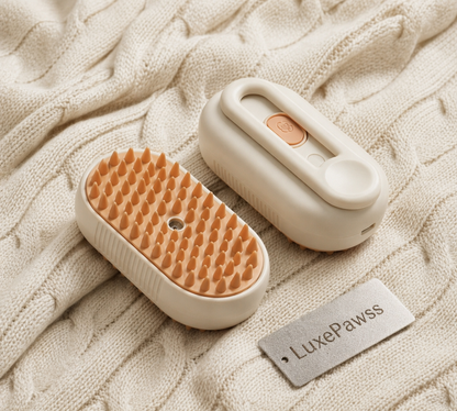 LuxePawss 3-in-1 Ultrasonic Steamy Pet Brush
